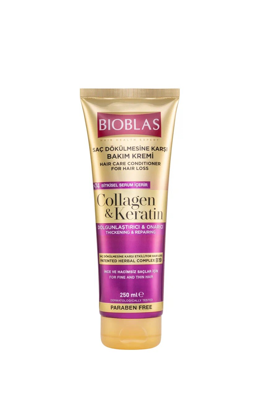 Кондиционер для волос BIOBLAS Collagen & Keratin против выпадения 250 мл