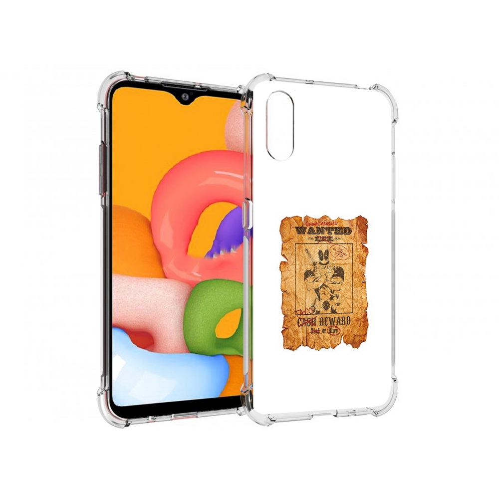 

Чехол MyPads Tocco для Samsung Galaxy A01 дедпул (PT144711.509.317), Прозрачный, Tocco