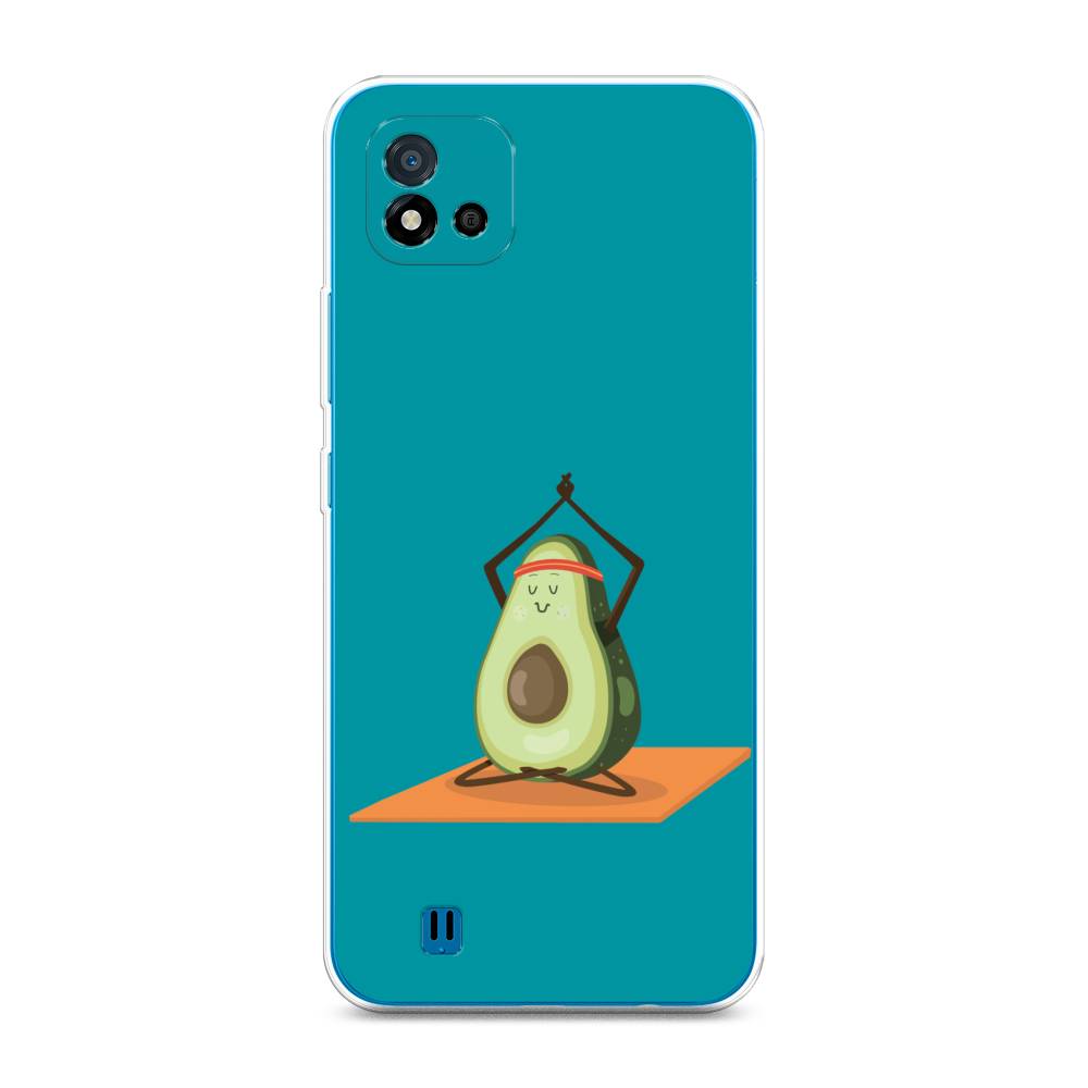 

Чехол на Oppo Realme C11 (2021) "Расслабься с авокадо", Голубой, 257550-6