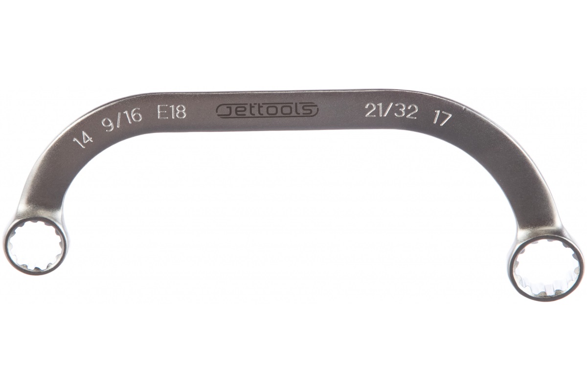 Мульти-комбинированный изогнутый ключ 14х17мм Jettools B9-4-1417