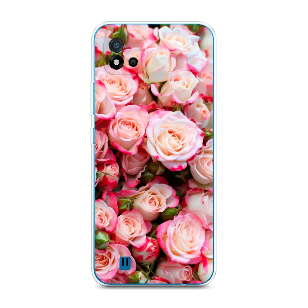 

Чехол на Oppo Realme C11 (2021) "Много роз", Розовый, 257550-2