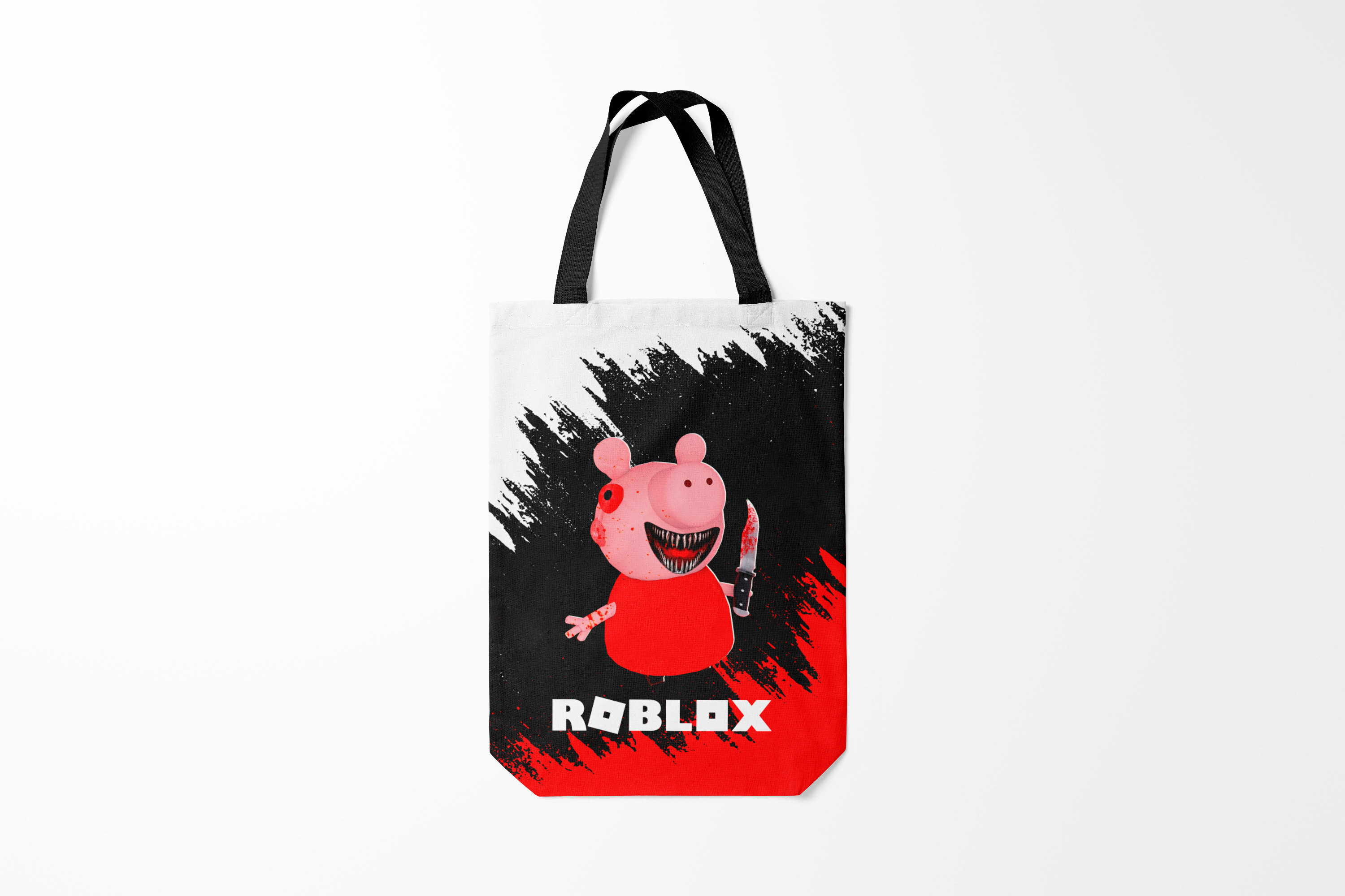 

Сумка шoппер унисекс Burnettie Roblox piggy/Свинка Пигги.,, Roblox piggy/Свинка Пигги.
