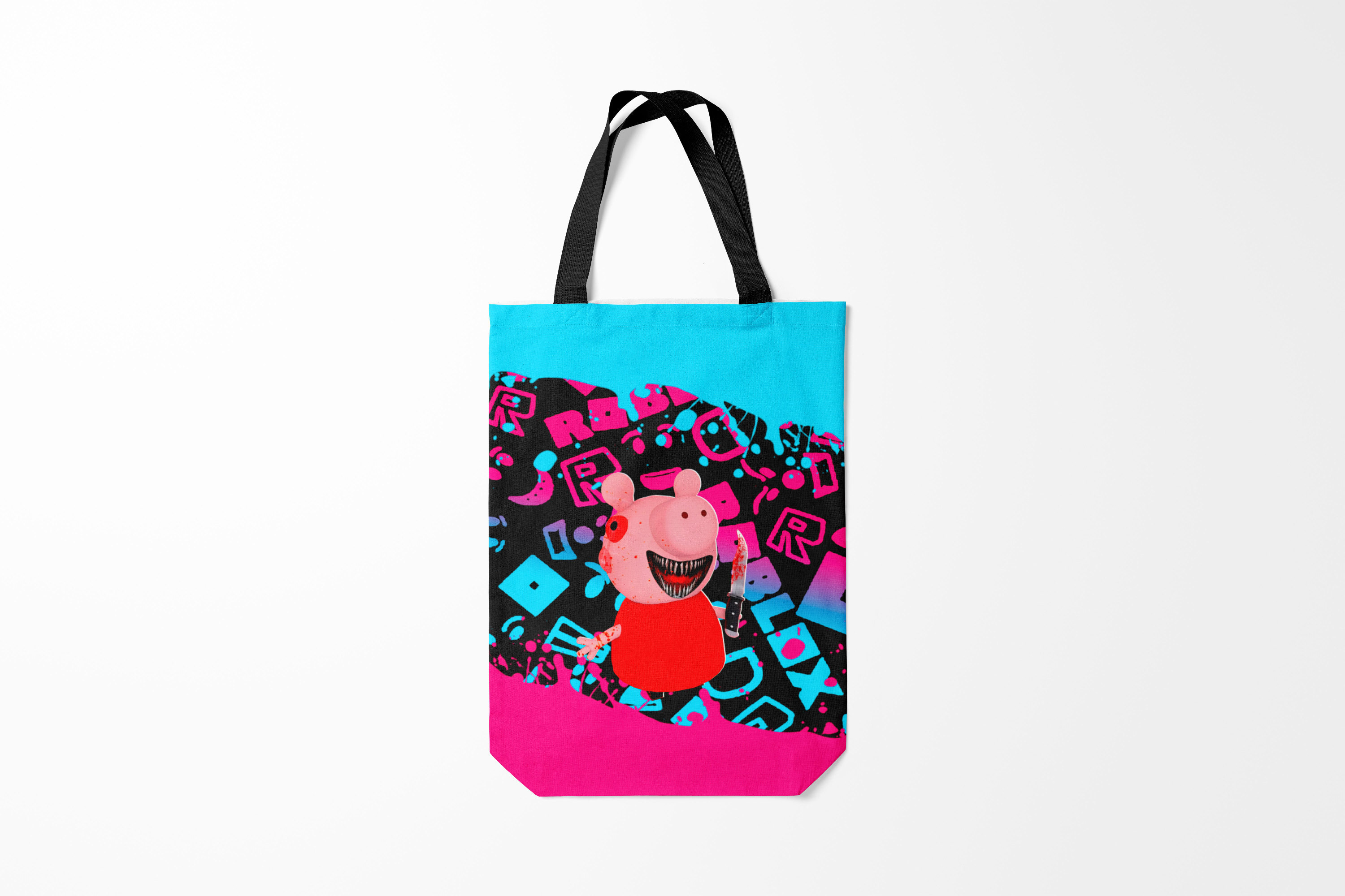 

Сумка шoппер унисекс Burnettie Roblox piggy/Свинка Пигги,, Roblox piggy/Свинка Пигги