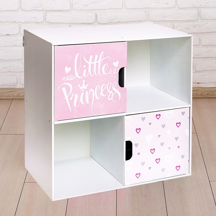 Стеллаж Забияка с дверцами Little Princess 60x60 см цвет белый 8980₽