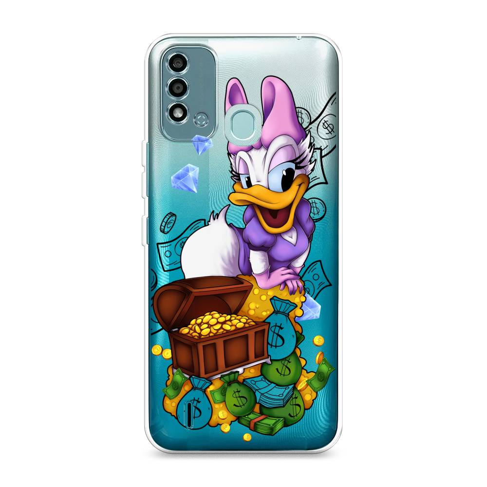 

Чехол на Itel Vision 2S "Rich Daisy Duck", Коричневый;белый;фиолетовый, 3200650-6