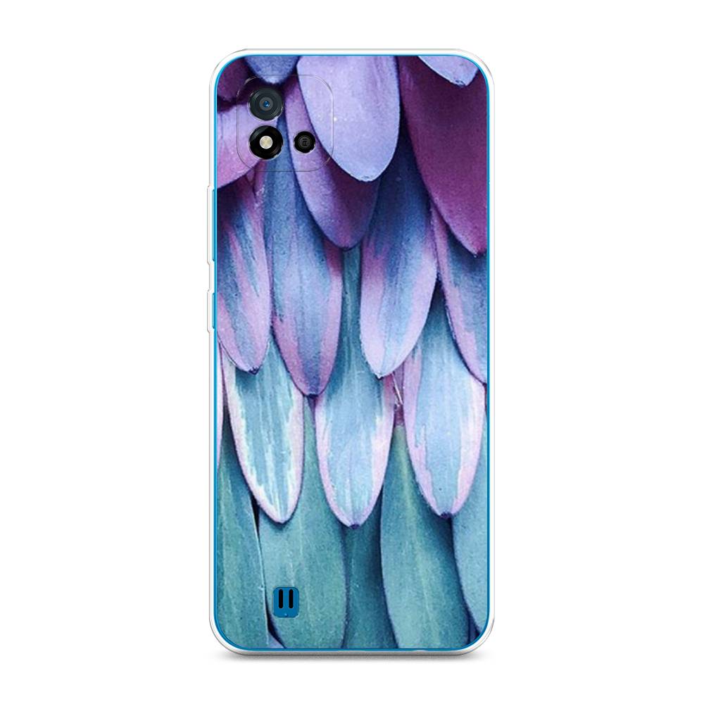 

Чехол на Oppo Realme C11 (2021) "Синее перо", Фиолетовый;голубой, 257550-3