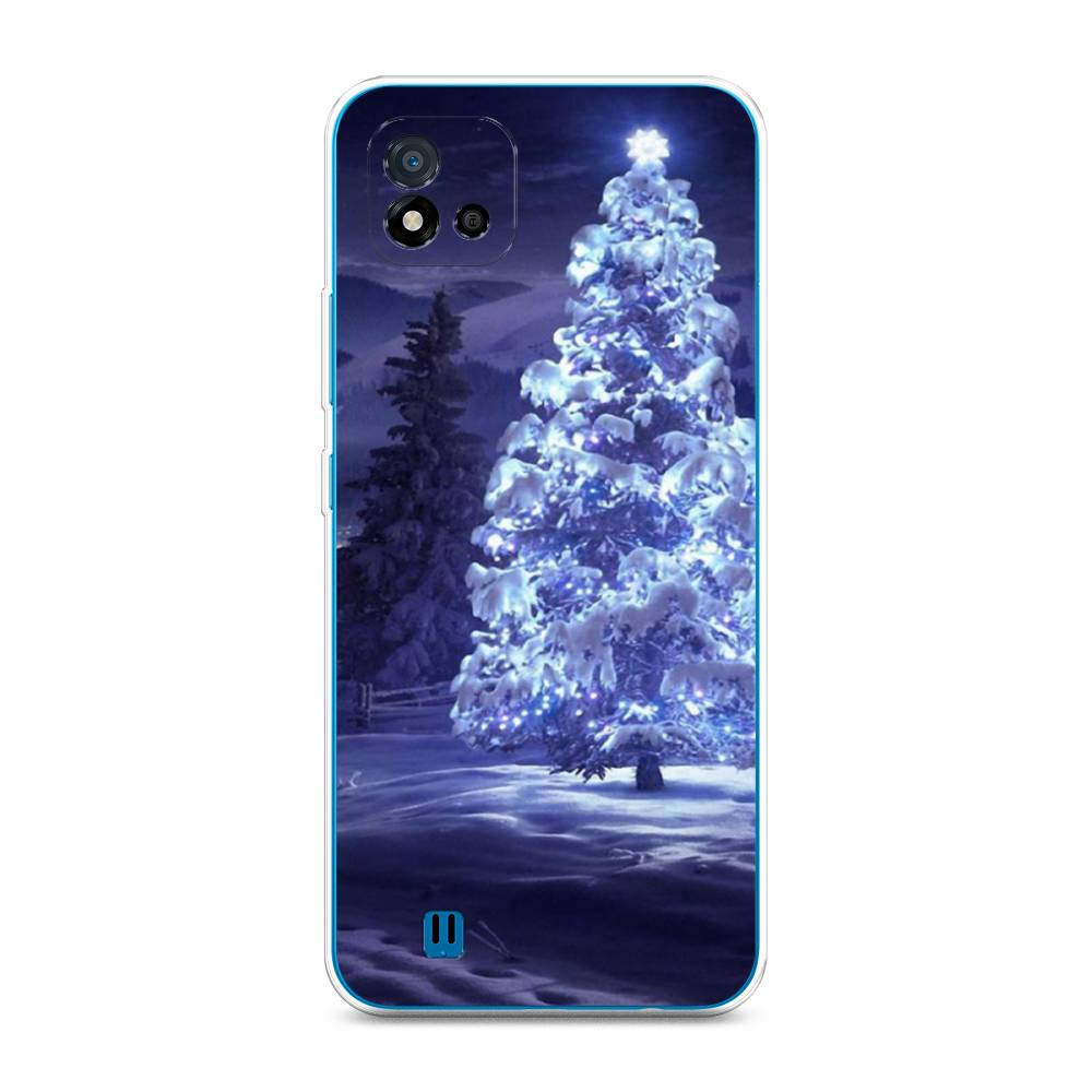 

Чехол на Oppo Realme C11 (2021) "Зима 4", Синий;черный;белый, 257550-2