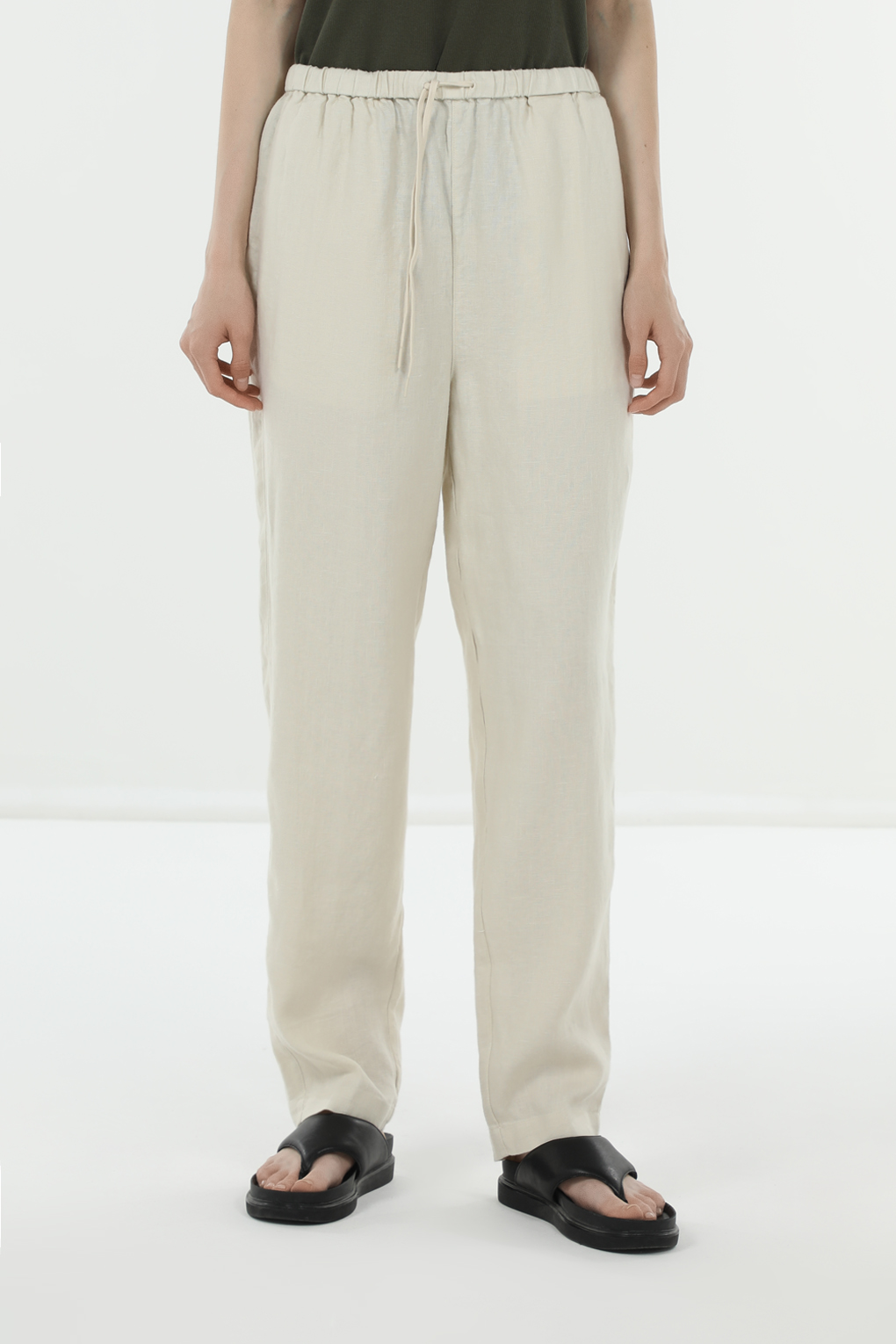 

Брюки женские Tommy Hilfiger WW0WW41347 бежевые 38, Бежевый, WW0WW41347