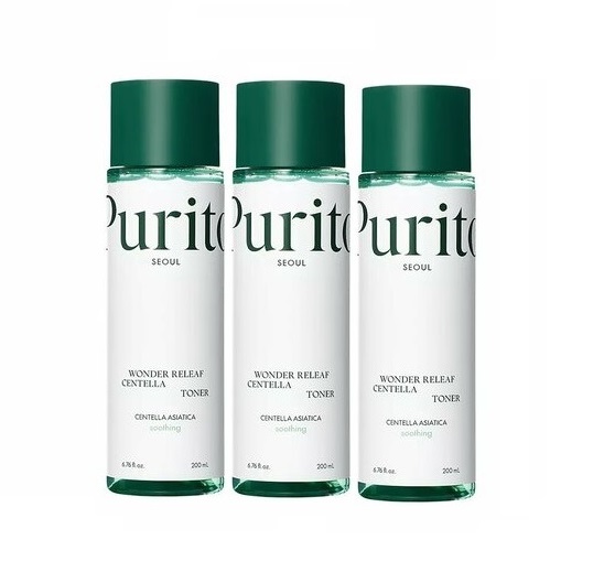 Тонер Purito Centella Unscented Toner 3 шт