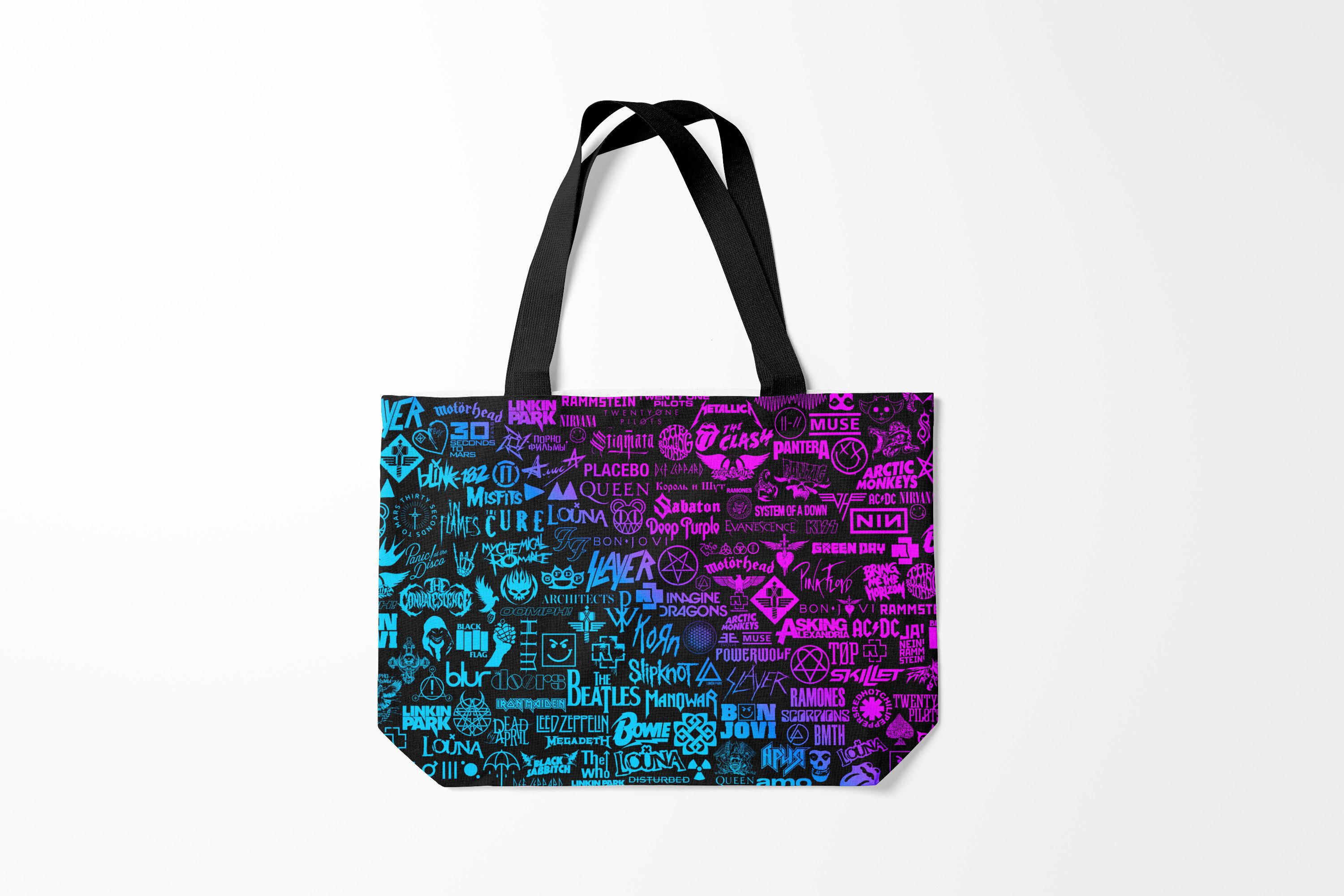 

Сумка шoппер унисекс Burnettie Разный ЛОГОТИПЫ ГРУПП, разноцветный, Разный ЛОГОТИПЫ ГРУПП