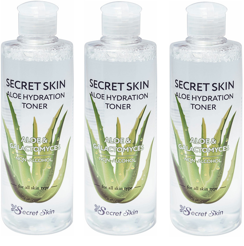 Тонер для лица Secret Skin с экстрактом алоэ Aloe Hydration 250 мл 3 шт 2193₽