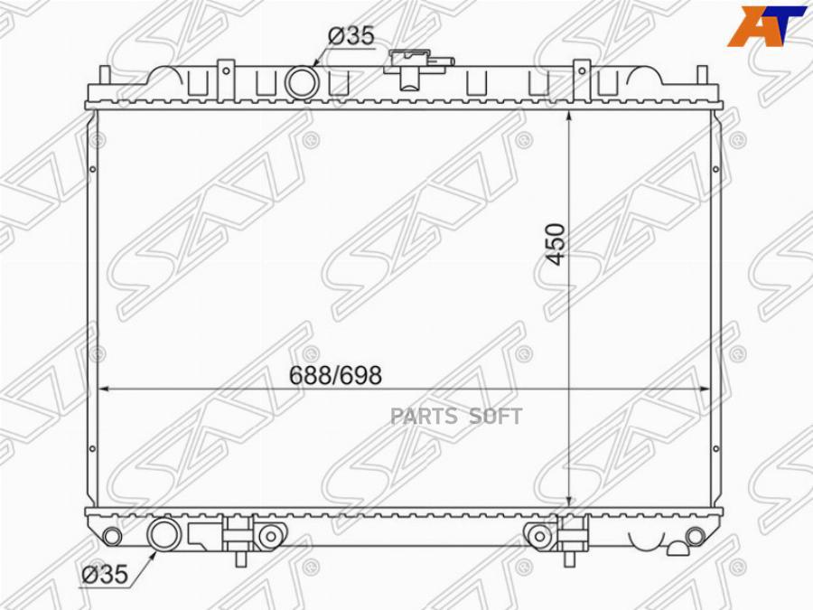 

Радиатор Nissan X-Trail/Liberty Qr20/25 00-07 Sat арт. SG-NS0007