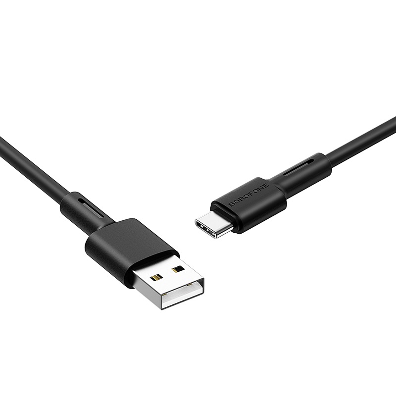 

Кабель BOROFONE BX31 Soft silicone USB - USB Type-C 1 м, черный, BX31 Soft silicone