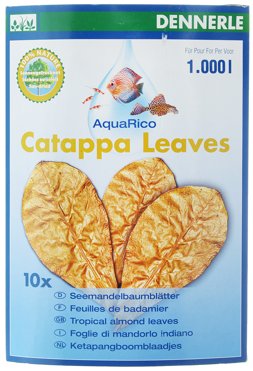 

Листья миндаля Dennerle Catappa Leaves для аквариума 8шт, Catappa Leaves