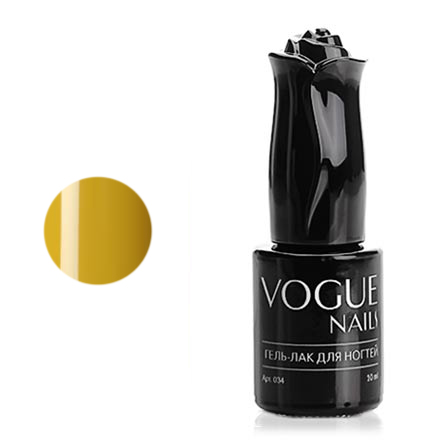 

Гель-лак Vogue Nails светло-горчичный без эффектов плотный 10 мл