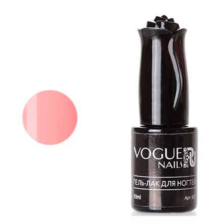 

Гель-лак Vogue Nails яркий персиково-розовый без эффектов плотный 10 мл