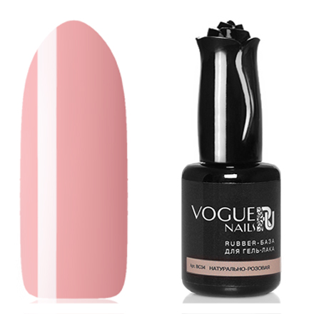 

База для гель-лака Vogue Nails Rubber натурально-розовая 18 мл