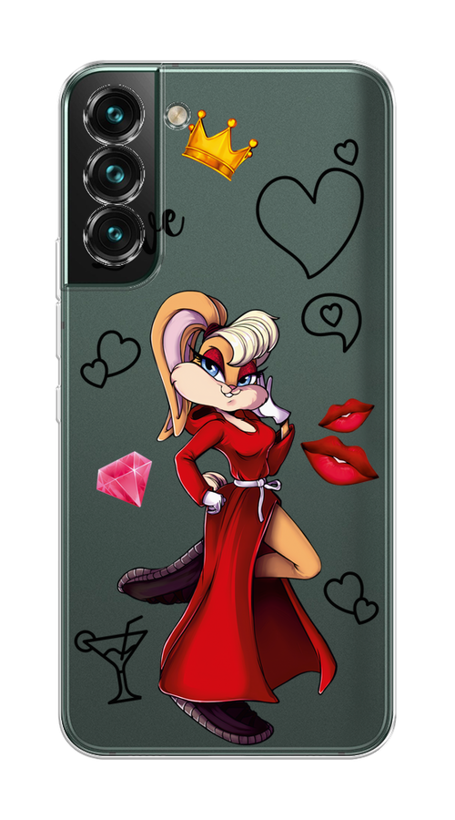 

Чехол на Samsung Galaxy S22 Plus "Rich Lola Bunny", Красный;бежевый;оранжевый, 2103950-6