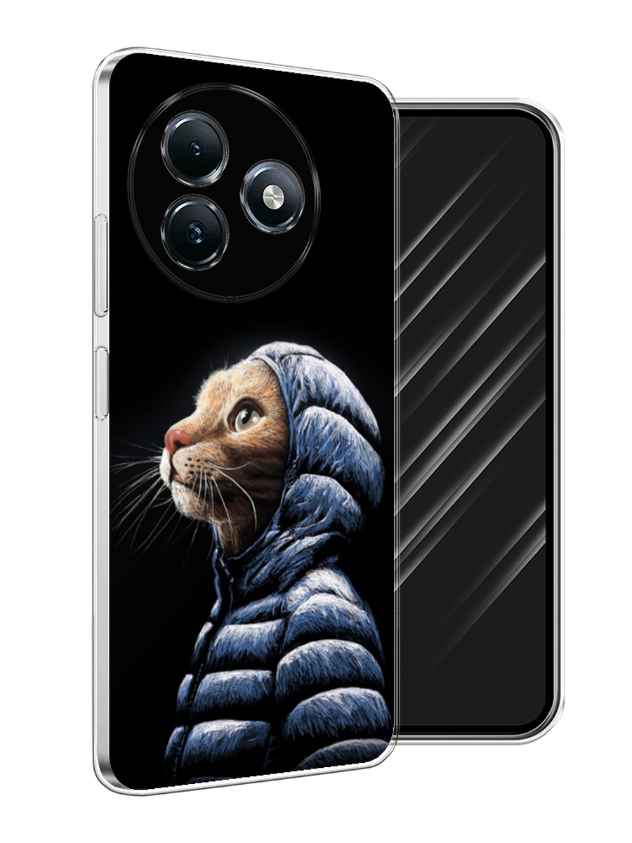 

Чехол Awog на Itel S24 "Кот в капюшоне", Черный;бежевый;синий, 3202050-1