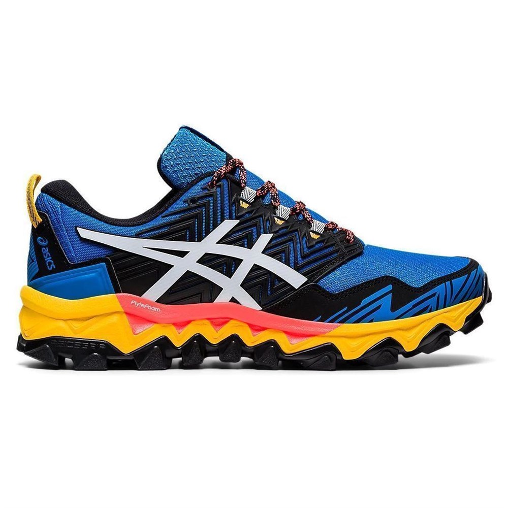 фото Кроссовки мужские asics fujitrabuco 1011a668 синие 6.5 us