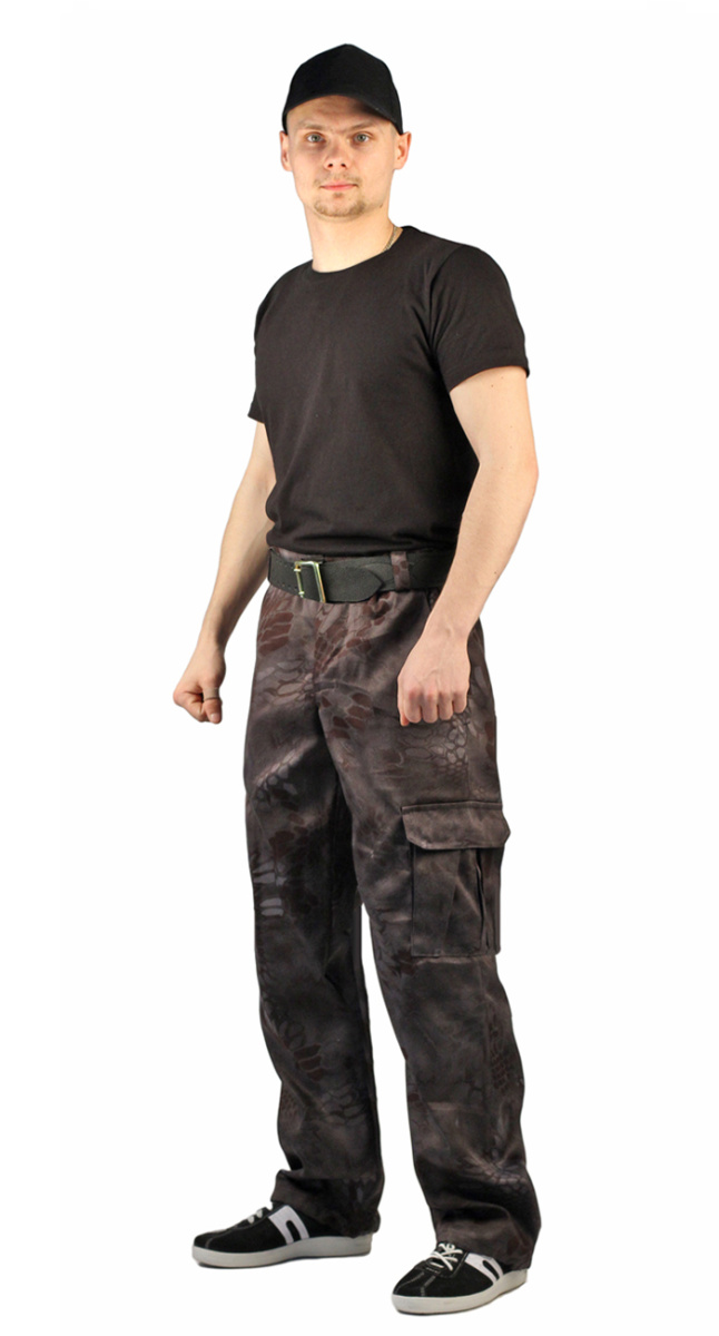 

Брюки для рыбалки мужские Ursus Захват камуфляж Питон черный, р. 44-46 RU/182-188, Захват