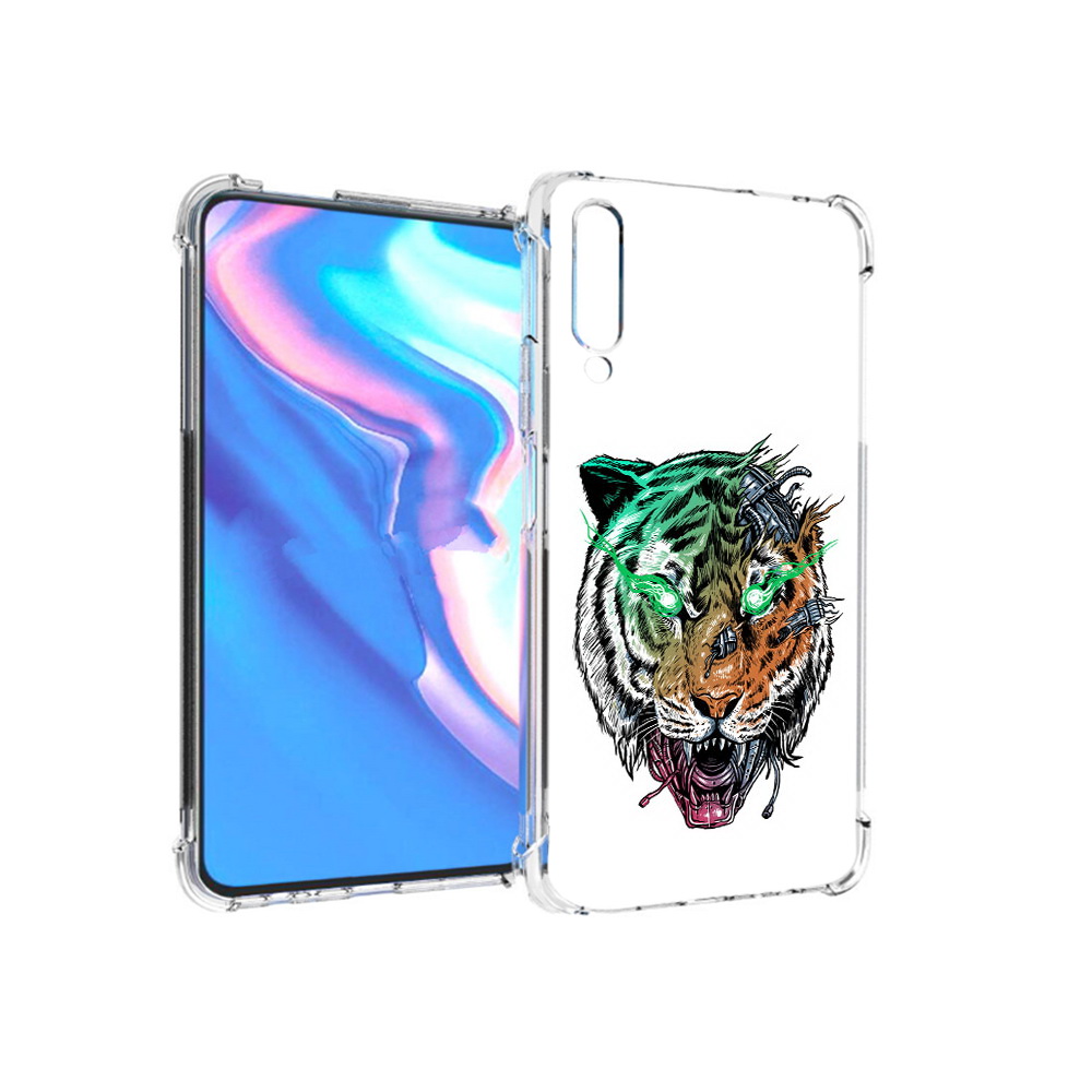 

Чехол MyPads Tocco для Honor 9X Pro робо-тигр, Прозрачный, Tocco
