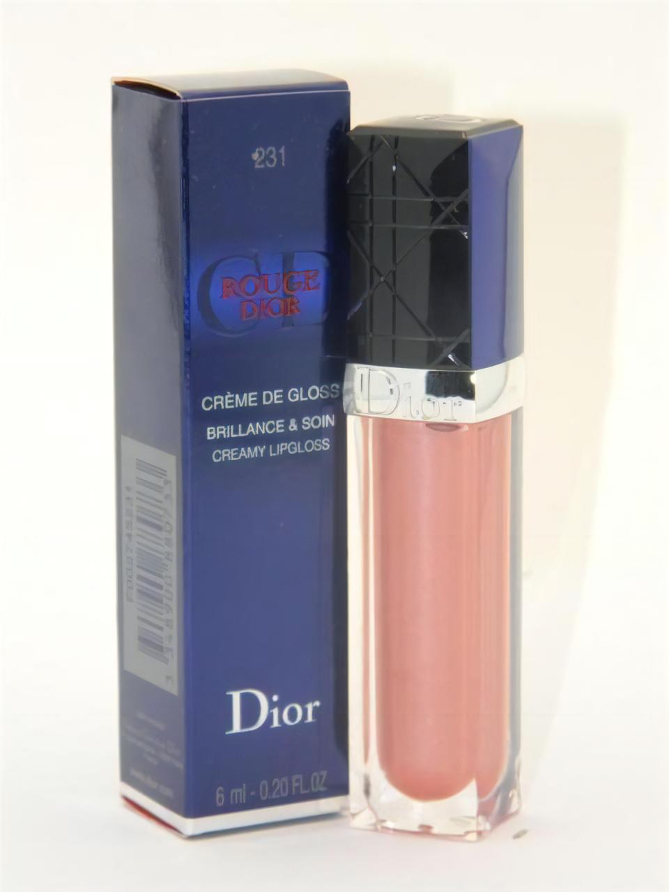 Глянцевый крем для губ Rouge Dior оттенок 231 Бежевый Шелковый Сатин 6 мл dior rouge dior рефилл матовой помады для губ