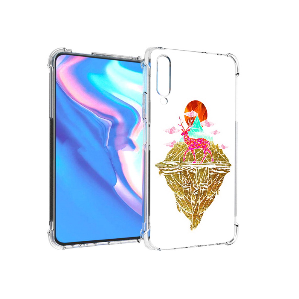 

Чехол MyPads Tocco для Honor 9X Pro розовый олень абстракция, Прозрачный, Tocco