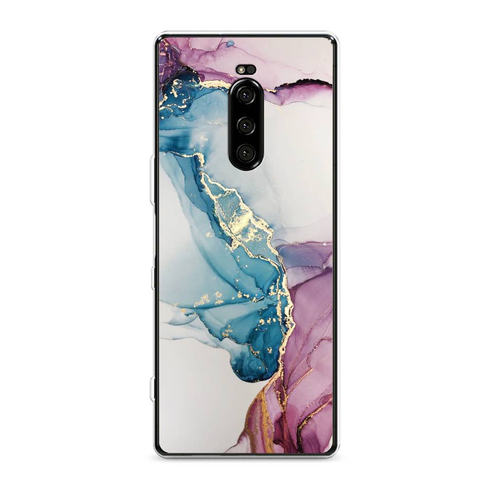 

Чехол на Sony Xperia 1 "Розовые разводы рисунок", 54250-3