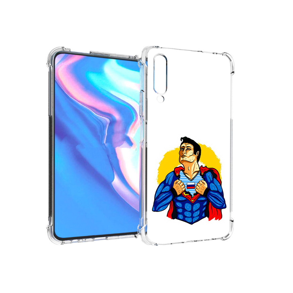 

Чехол MyPads Tocco для Honor 9X Pro русский супермен, Прозрачный, Tocco