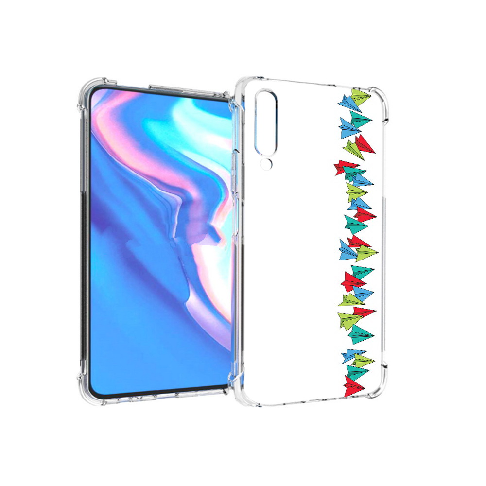 

Чехол MyPads Tocco для Honor 9X Pro самолетики из листочков, Прозрачный, Tocco