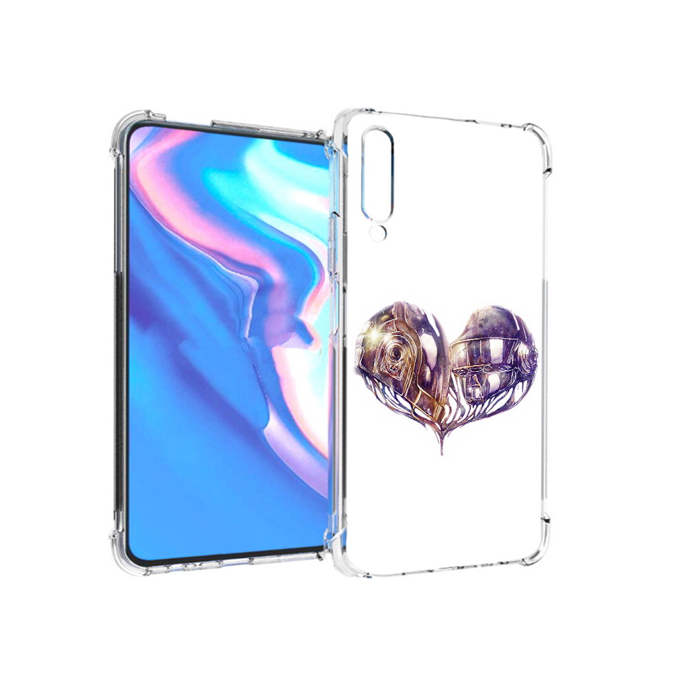 

Чехол MyPads Tocco для Honor 9X Pro сердце абстракция, Прозрачный, Tocco