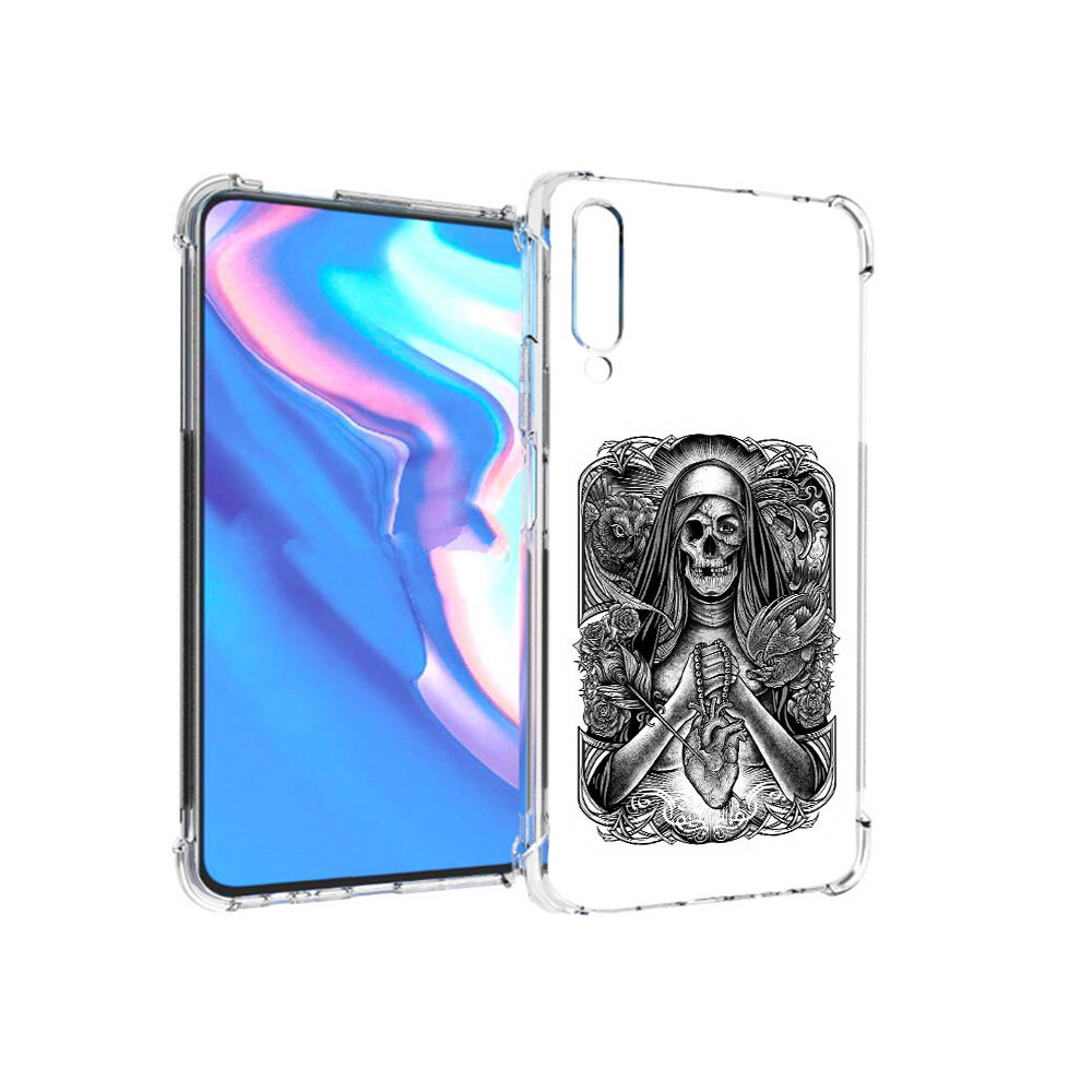 

Чехол MyPads Tocco для Honor 9X Pro скелет с сердцем, Прозрачный, Tocco