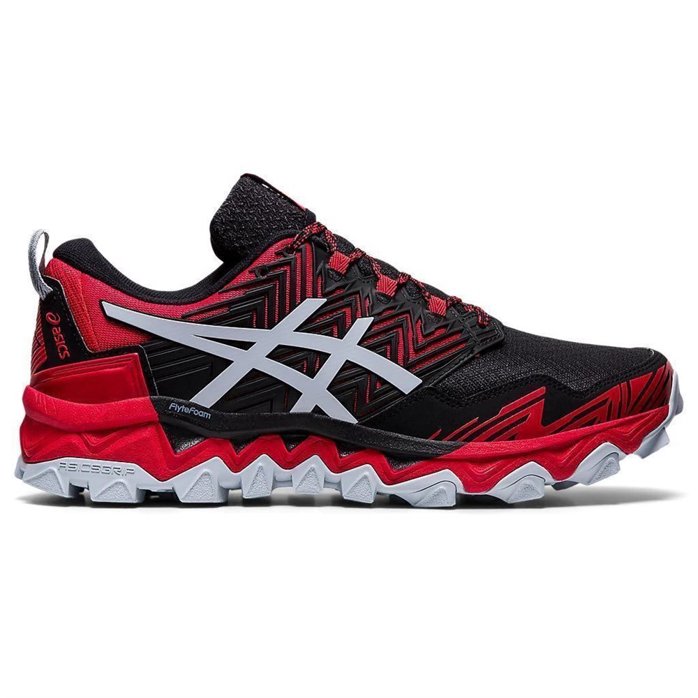 фото Кроссовки мужские asics fujitrabuco 1011a668 красные 6 us