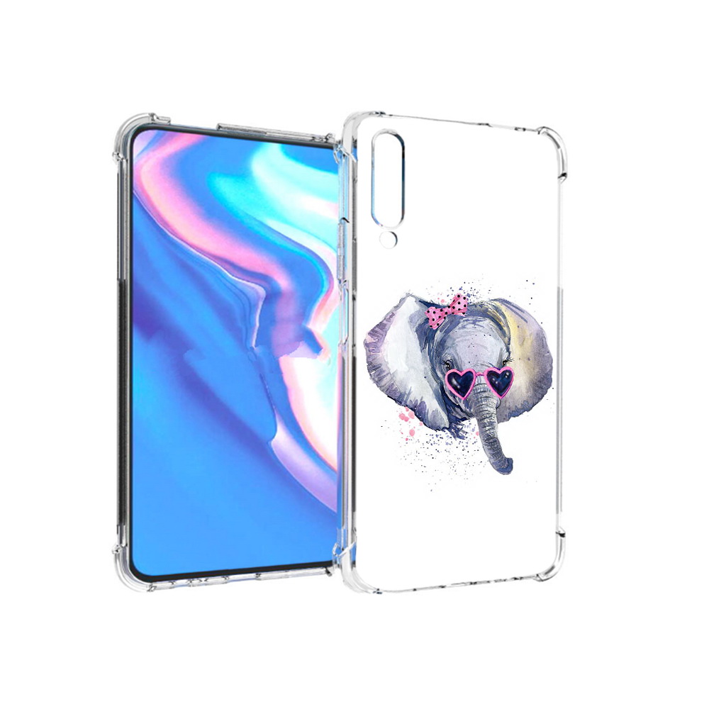 

Чехол MyPads Tocco для Honor 9X Pro слоник в очках, Прозрачный, Tocco