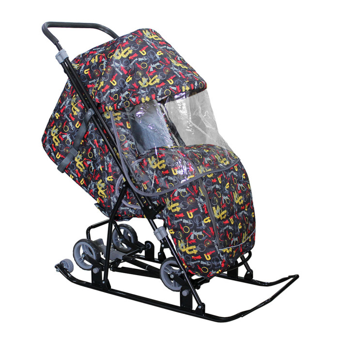 

Санки детские Galaxy, Snow Снежинка Стрелки жёлтые