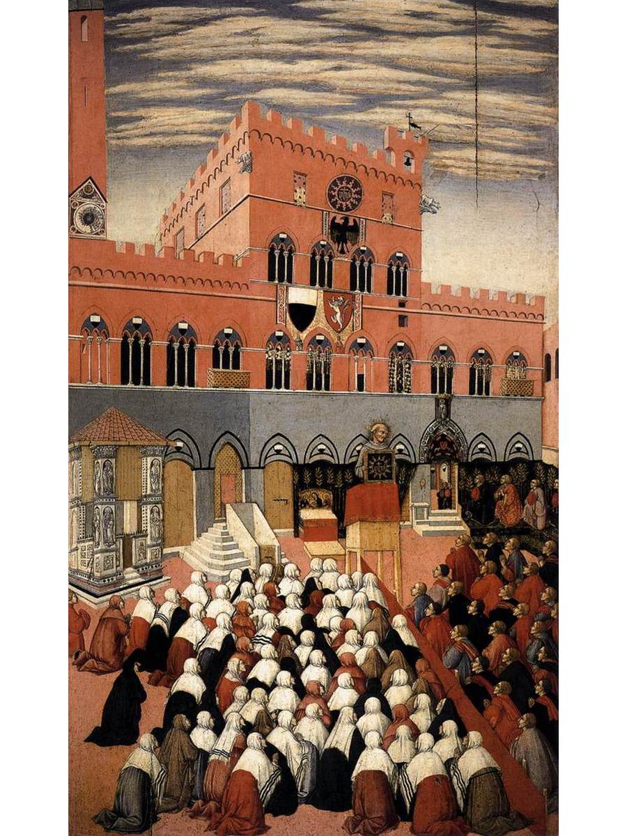 

Постер DRABS A2 Сано ди Пьетро St Bernardino Preaching in the Campo