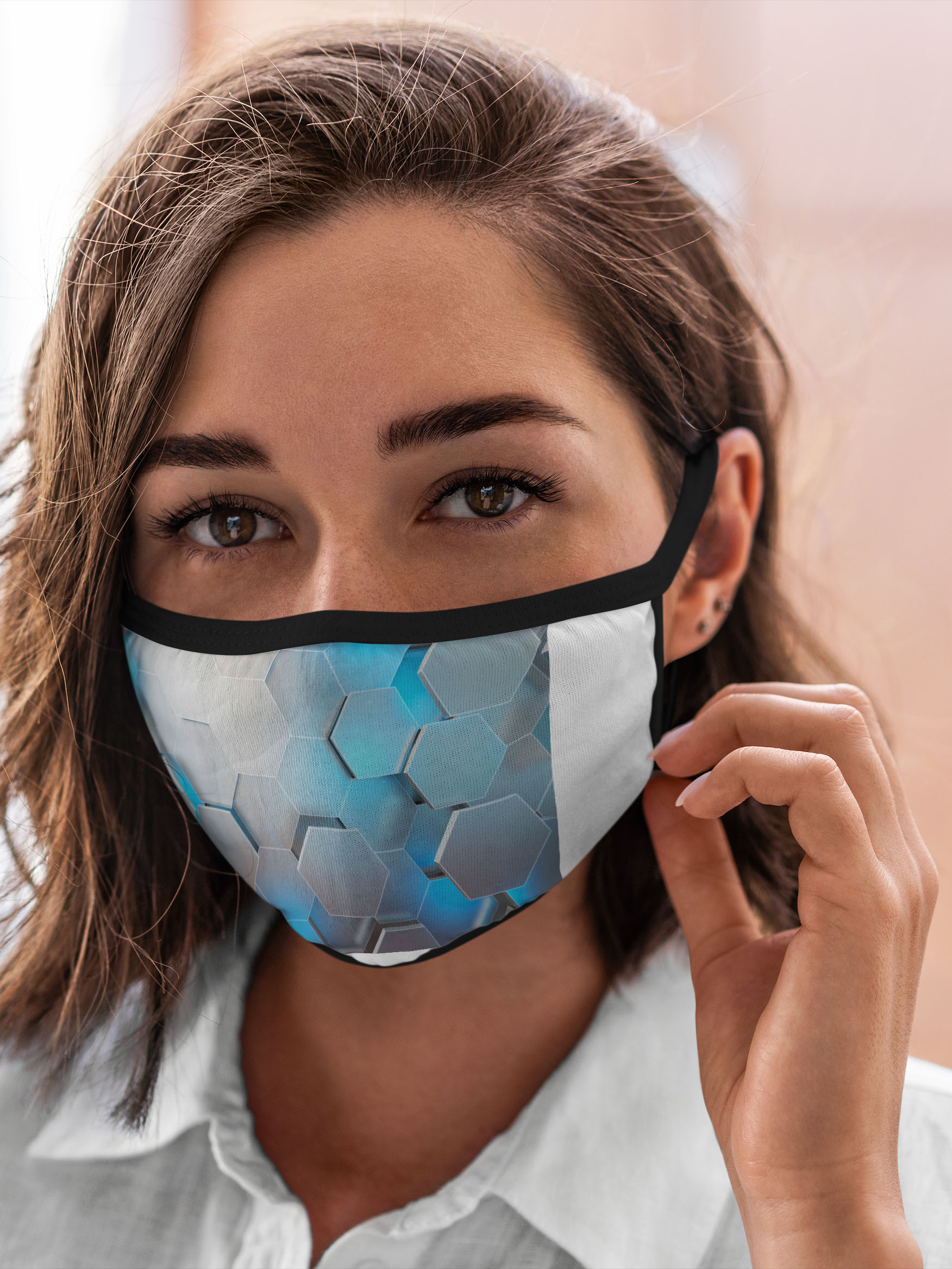 

Многоразовая маска унисекс Burnettie Текстуры 3D Соты, Разноцветный, Текстуры 3D Соты