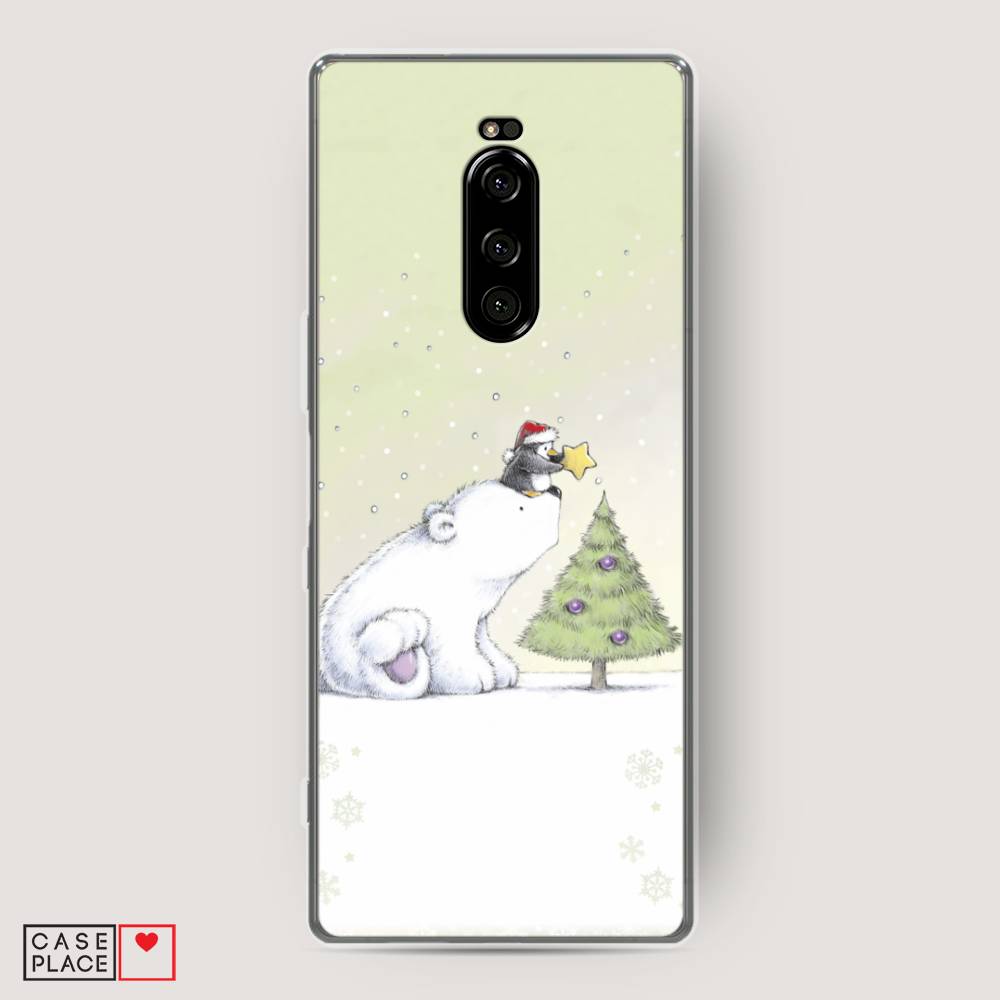 

Чехол на Sony Xperia 1 "Украшение елки", Белый;бежевый, 54250-5