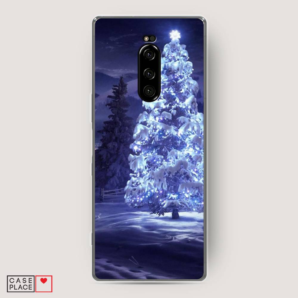 

Чехол на Sony Xperia 1 "Зима 4", Синий;черный;белый, 54250-2