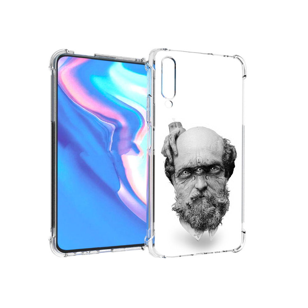 

Чехол MyPads Tocco для Honor 9X Pro страшный бородатый мужчина абстракция, Прозрачный, Tocco