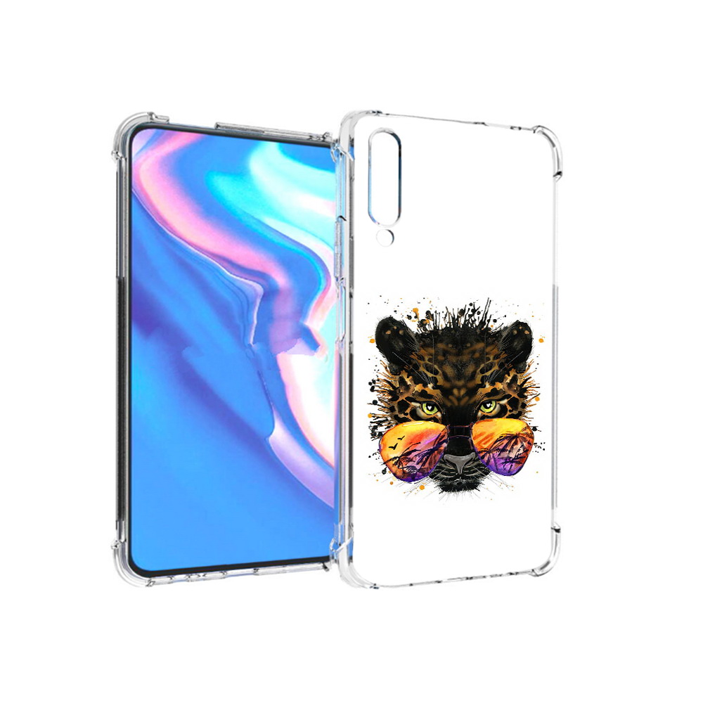 

Чехол MyPads Tocco для Honor 9X Pro тропический леопард, Прозрачный, Tocco
