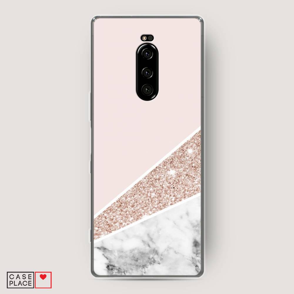 

Чехол на Sony Xperia 1 "Блестящий розовый мрамор", 54250-3