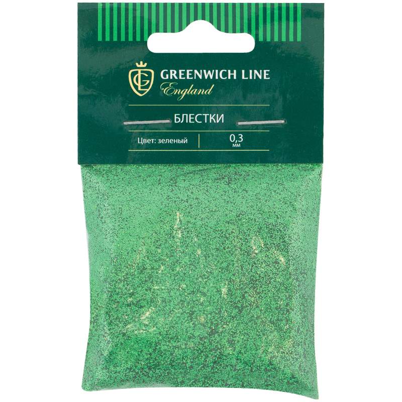 

Блестки декоративные Greenwich Line, размер 0,3мм, 20г, зеленый, арт. 272617 - (10 шт.)