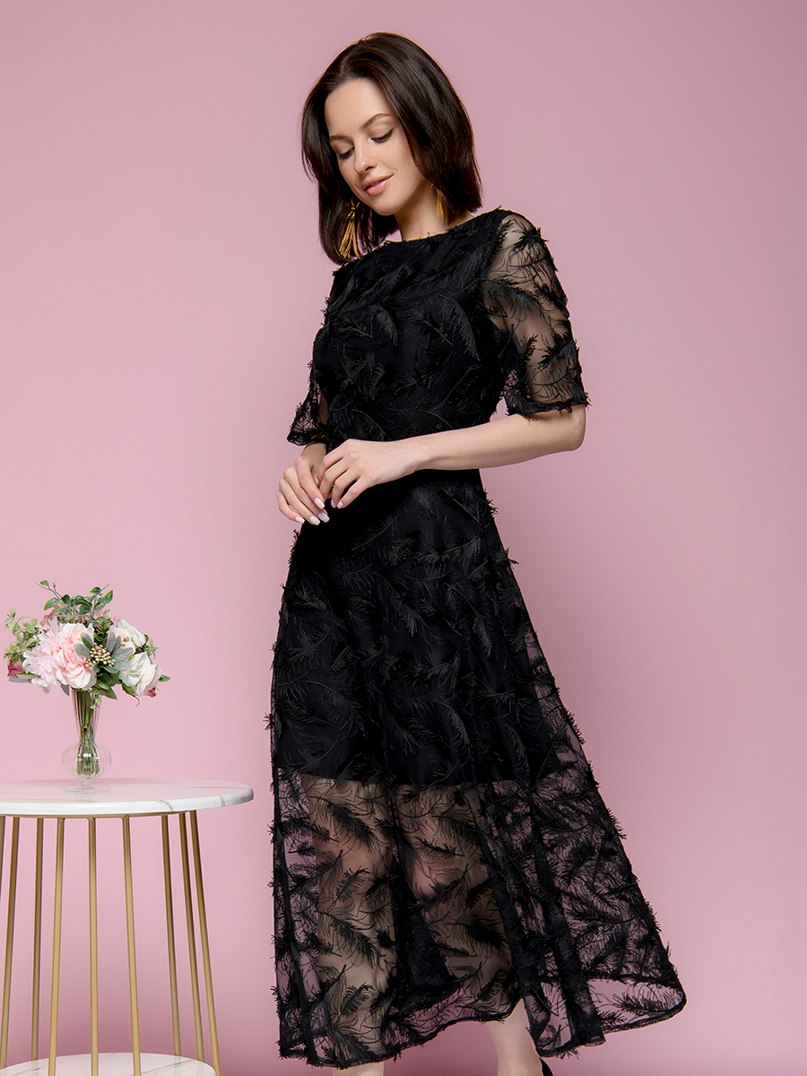 фото Платье женское 1001dress 0152201-02666 черное 40