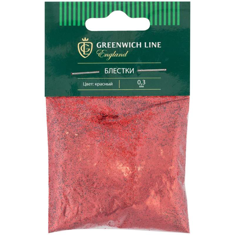 

Блестки декоративные Greenwich Line, размер 0,3мм, 20г, красный, арт. 272619 - (10 шт.)