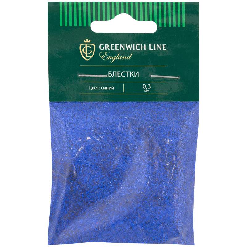 

Блестки декоративные Greenwich Line, размер 0,3мм, 20г, синий, арт. 272620 - (10 шт.)