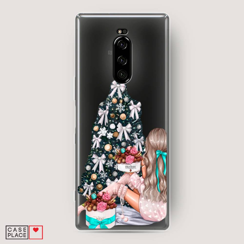 

Чехол на Sony Xperia 1 "New Year", Зеленый;бежевый;голубой, 54250-5