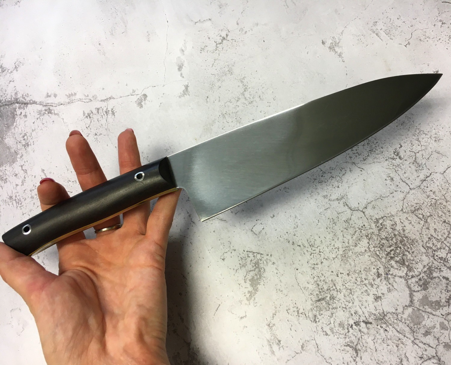 Кухонный нож Мастерская Сковородихина, цельнометаллический Classic 95х18