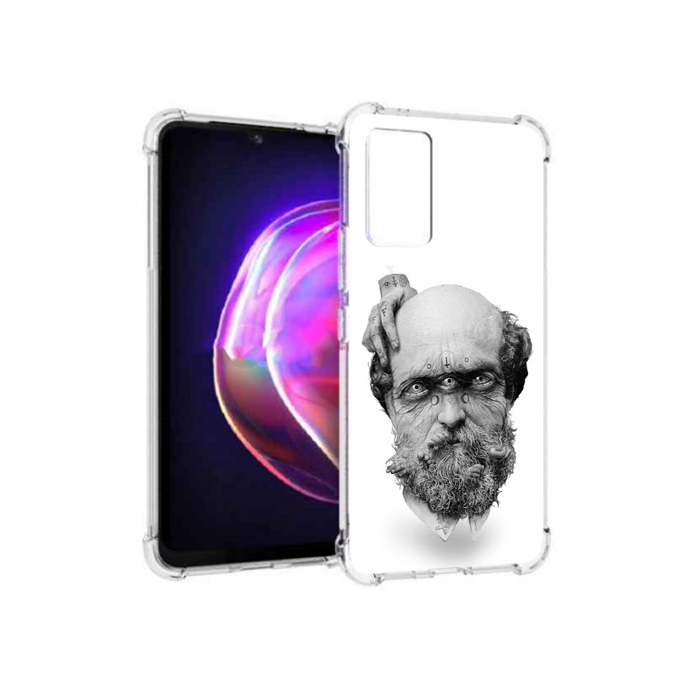 

Чехол MyPads Tocco для Vivo V21 страшный бородатый мужчина абстракция (PT161781.395.630), Прозрачный, Tocco